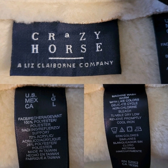 CRAZY HORSE Cream Teddy Jacket - Picture 3 of 6